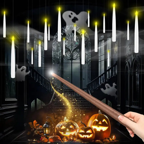 Sakerplus® Floating Flameless LED Taper Candle Set