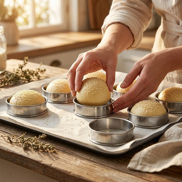 Sakerplus® English Muffin Crumpet Cookie Ring Set