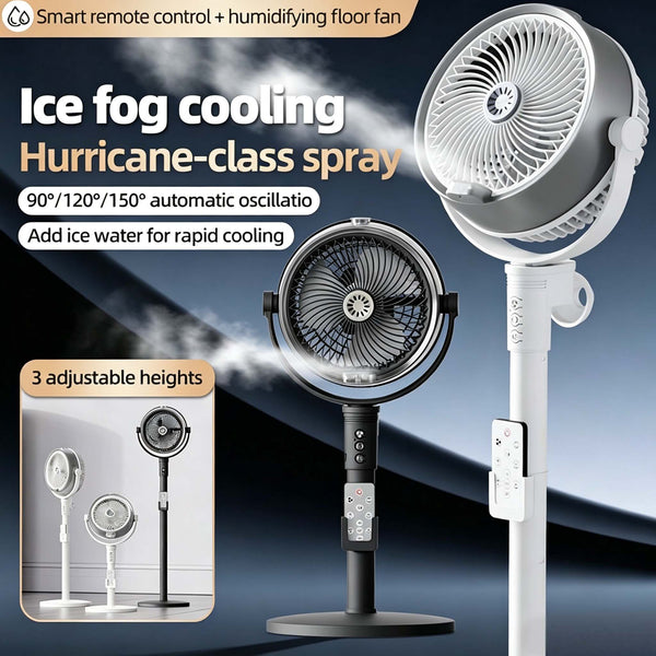 Sakerplus® Smart Misting Floor Fan With Remote