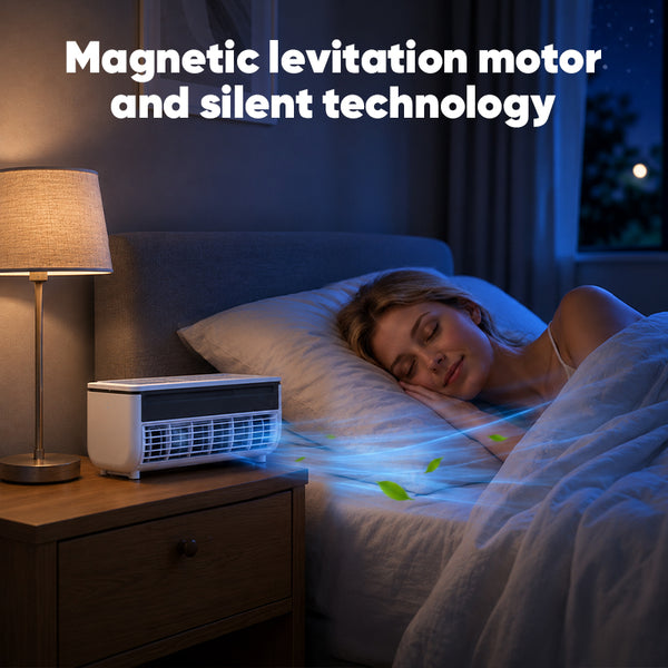 Sakerplus® Portable AC Evaporative Air Cooler with Wall-Mount Design