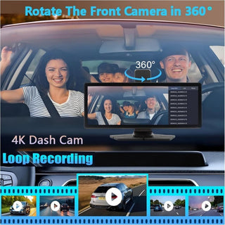 Sakerplus® 360° Rotating Wireless Carplay Display