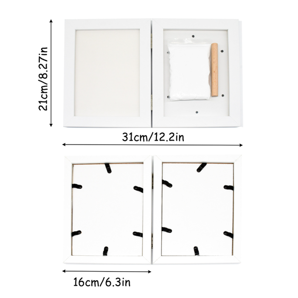 Sakerplus® Baby Handprint Footprint Frame Kit