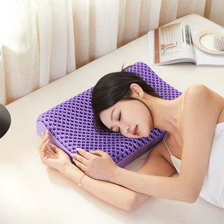 Sakerplus® Purple Gel Latex Neck Pillow