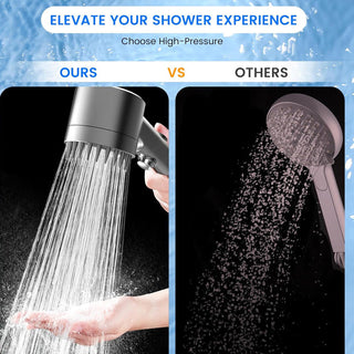 Sakerplus High Pressure Handheld Filtered Showerhead