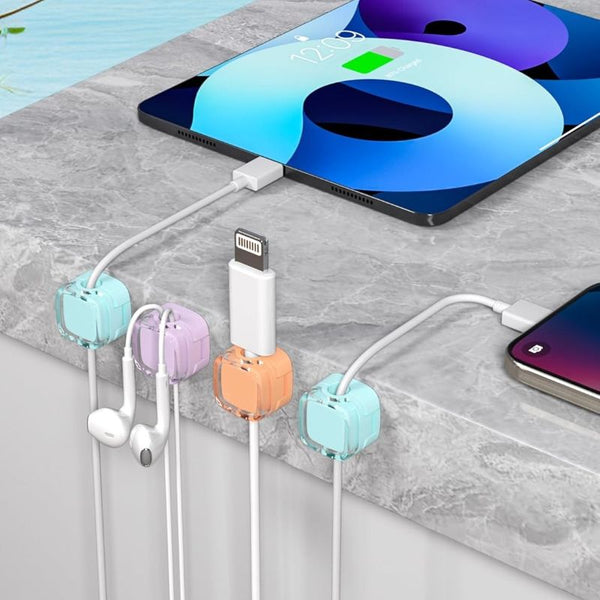 Sakerplus® Magnetic Cable Clips Desk Organizer