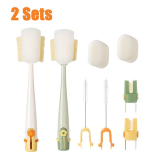 Sakerplus® Multifunctional Bottle Cleaning Brush Set
