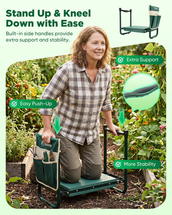 Saker® Foldable Heavy Duty Garden Kneeler