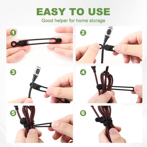 Sakerplus® Silicone Cable Organizer For Cables