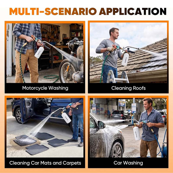 Sakerplus® Dual Function Pressure Washer Foam Cannon
