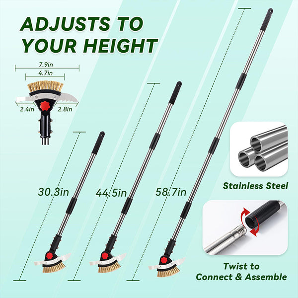 Sakerplus® 3-In-1 Long Handle Crack Weeder