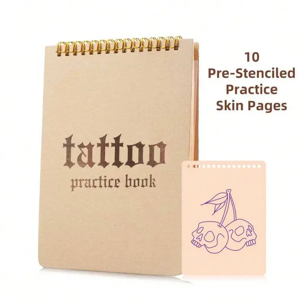 Sakerplus® Spiral Bound Tattoo Practice Skin Book