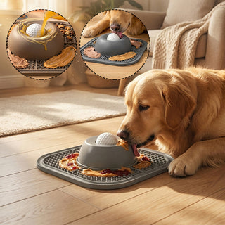 Sakerplus® Interactive Slow Feeder Lick Bowl