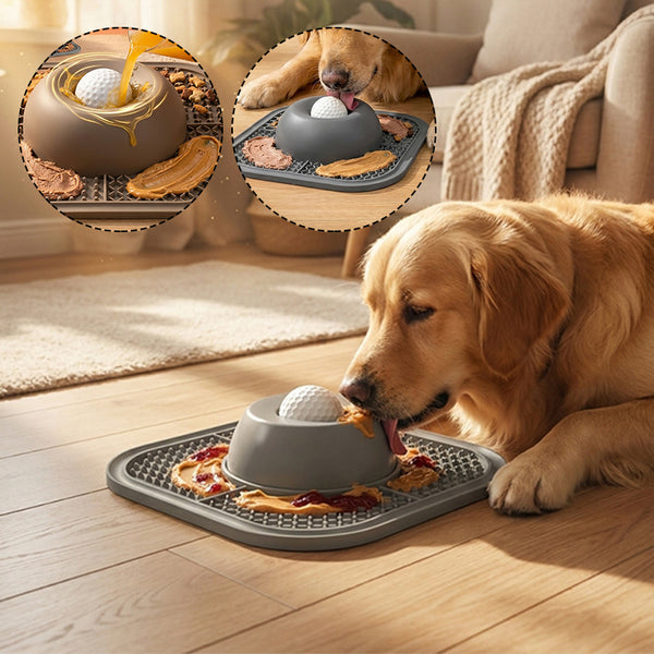 Sakerplus® Interactive Slow Feeder Lick Bowl