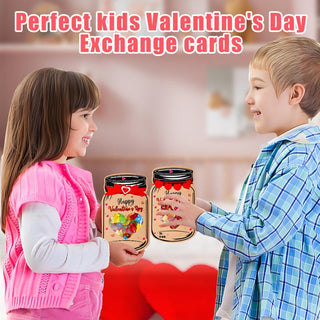 Sakerplus® Valentine Candy Jar Cards Set