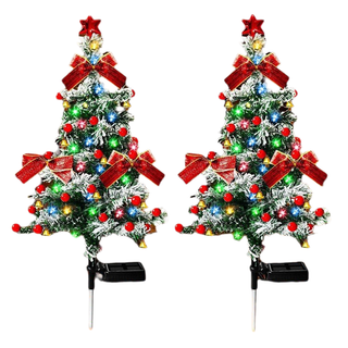 Sakerplus® Solar Christmas Tree Pathway Lights