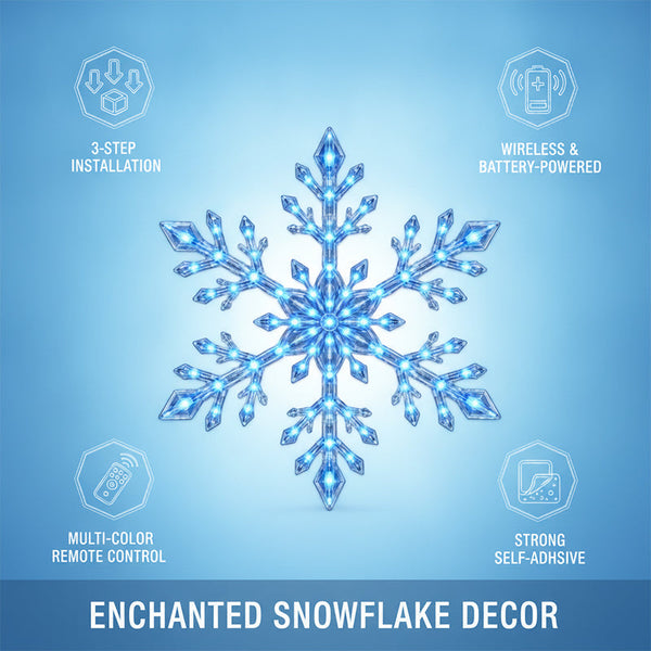 Sakerplus® LED Snowflake Wall Decoration Light Set
