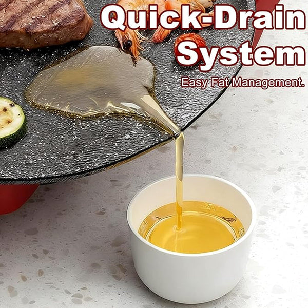 Sakerplus® Electric Smokeless Indoor Griddle Grill