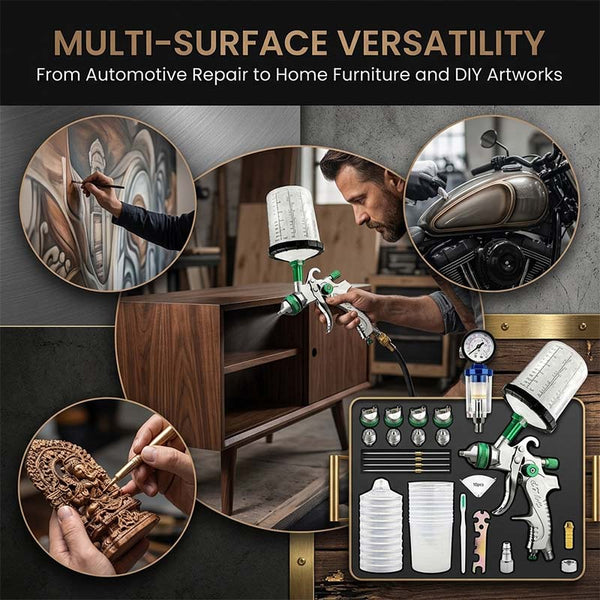 Sakerplus® HVLP Air Spray Gun Kit