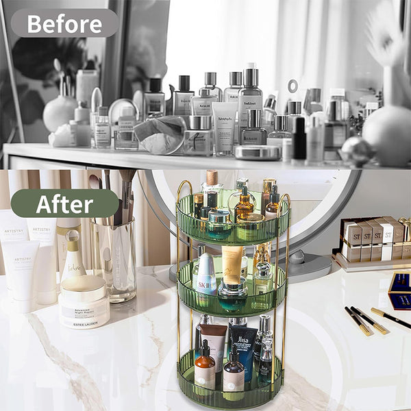 Sakerplus® 360 Rotating 3 Tier Organizer