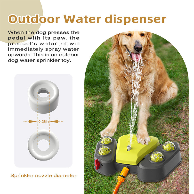 Dog Sprinkler Step On Dog Water Fountain Paw Dog Water Fountain