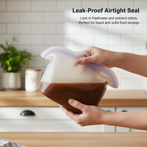 Sakerplus® Stand Up Silicone Food Storage Bag