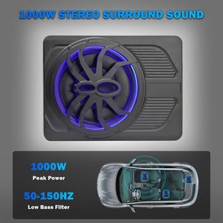 Sakerplus® Slim Powered Car Subwoofer Audio Speaker