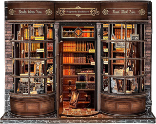 Sakerplus® 3D Wooden Book Nook Diorama Kit