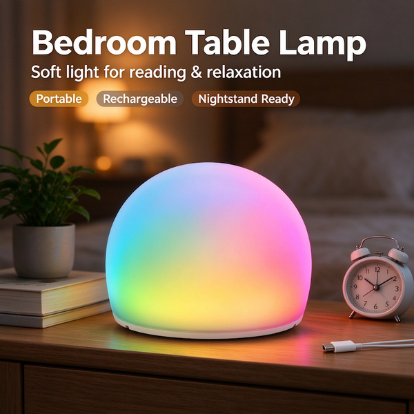 Sakerplus® Squishy Egg Multicolor Tap Night Light