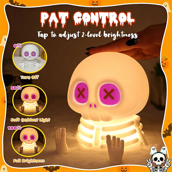 Sakerplus® Cute RGB Halloween Skeleton Night Light