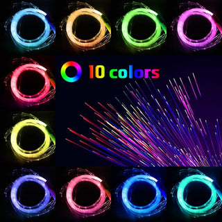 Sakerplus® Fiber Optic Dance Whip Lights