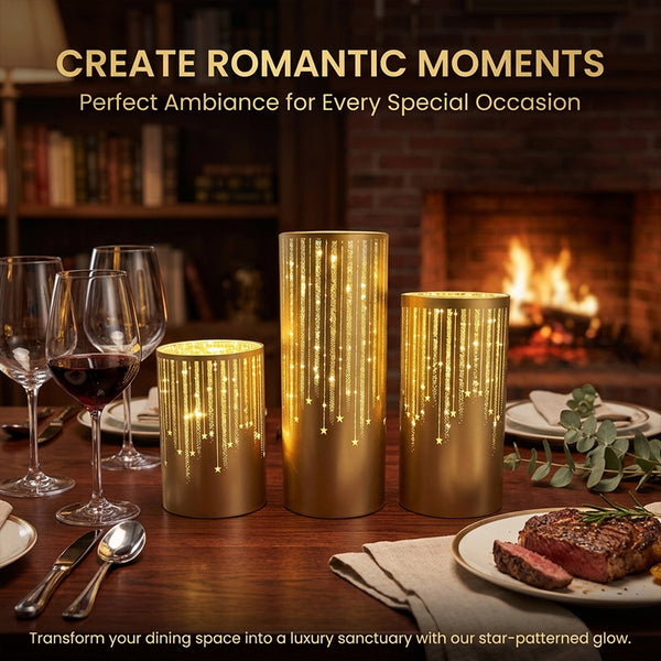 Sakerplus® Starry Night Flameless LED Candle Set