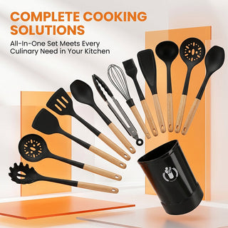 Sakerplus® Silicone Kitchen Utensil Set