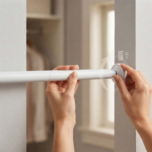 Sakerplus® Bedroom Lace Curtain With Adjustable Rod