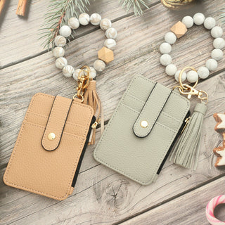 Sakerplus® Wristlet Keychain Bracelet Wallet