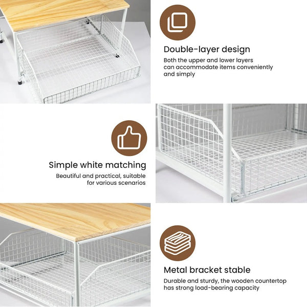 Sakerplus® Kitchen Countertop Organizer With Drawers
