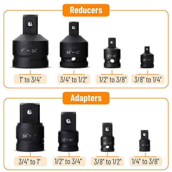 Sakerplus® Impact Socket Adapter And Reducer Set