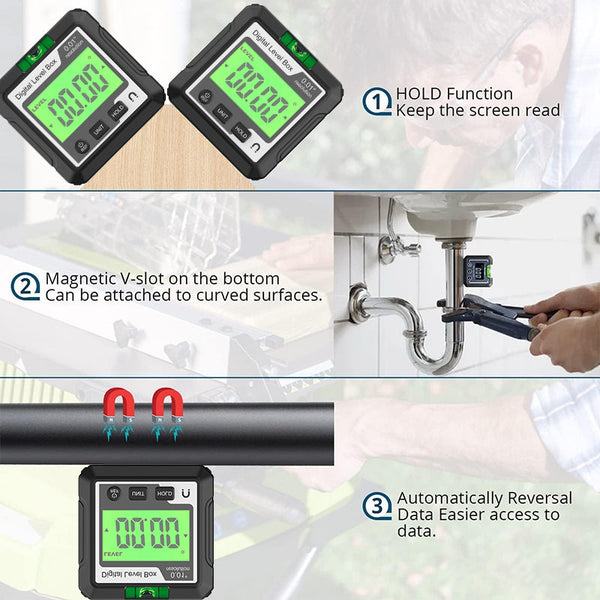 Saker Magnetic Digital Angle Finder