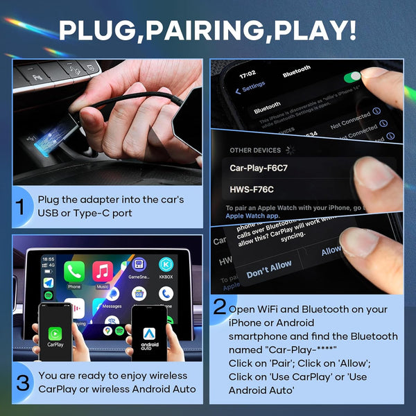 SAKER Wireless CarPlay Adapter