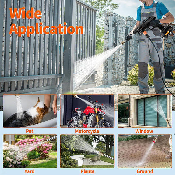 Saker® Portable Cordless Pressure Washer