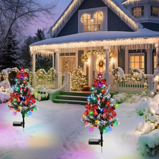 Sakerplus® Solar Christmas Tree Pathway Lights