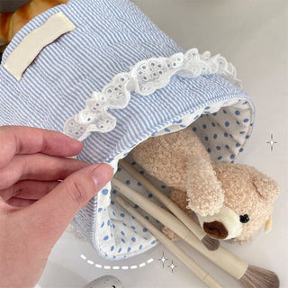 Sakerplus® Fabric Desktop Storage Basket Organizer