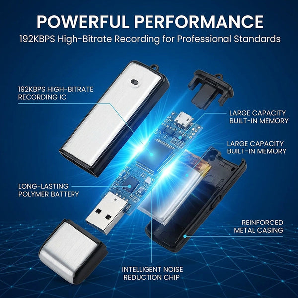 Sakerplus® Portable Voice Recorder USB Flash Drive