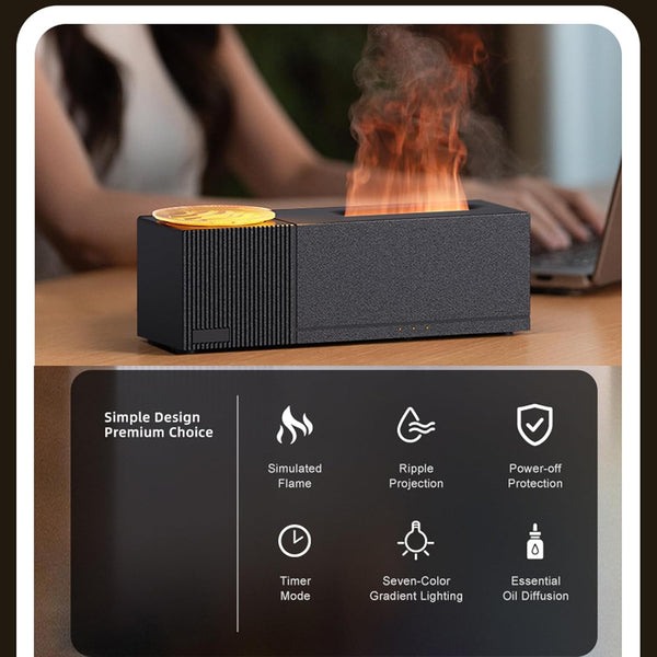 Sakerplus® Flame Aroma Diffuser With Projection