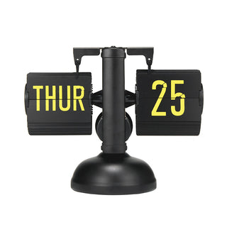 Sakerplus Mechanical Auto Flip Desk Clock
