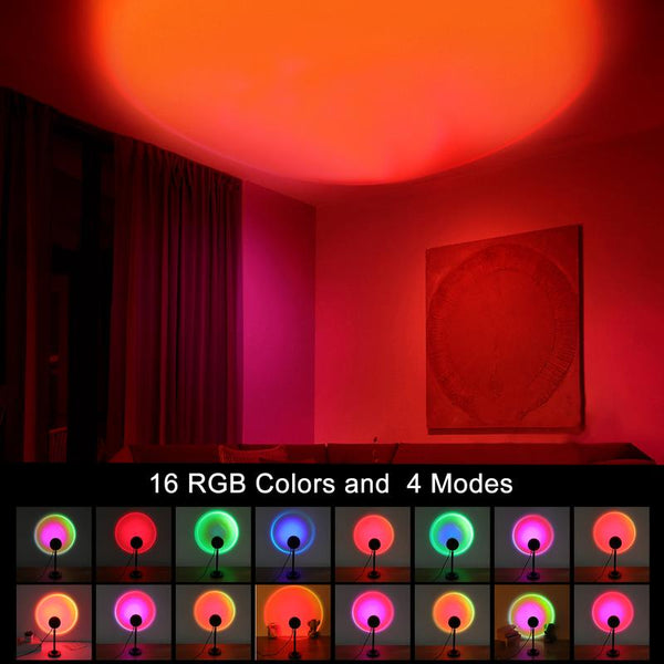Sakerplus® Sunset Lamp Projector With Rotation