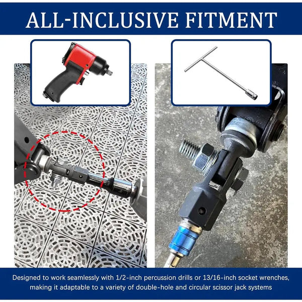 Sakerplus® Scissor Jack Drill Adapter Tool