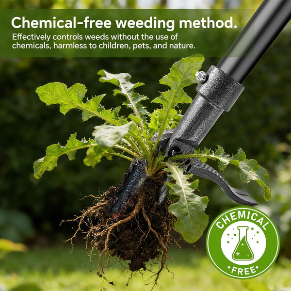 Sakerplus® Long Handle Steel Weed Remover