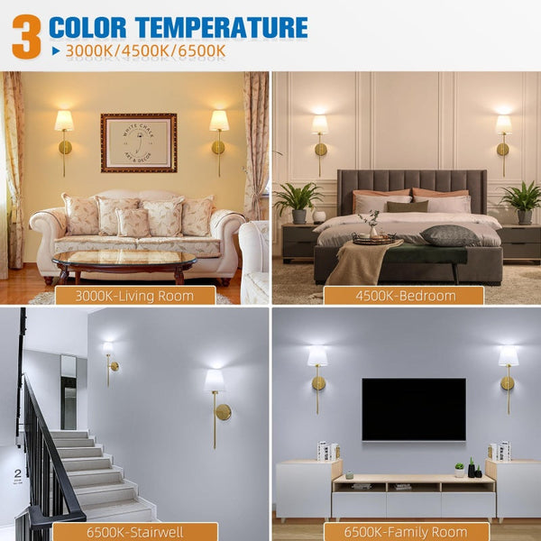 Sakerplus® Rechargeable Battery Operated Wall Sconces