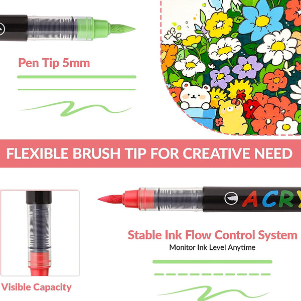 Sakerplus® Acrylic Paint Marker Pen Set
