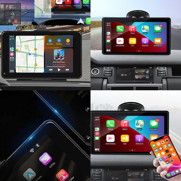 Sakerplus® Wireless CarPlay Portable Touchscreen Stereo
